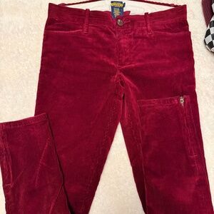 Vintage Rugby Ralph Lauren Maroon/Red/Cabernet Corduroy Pants - Size 4